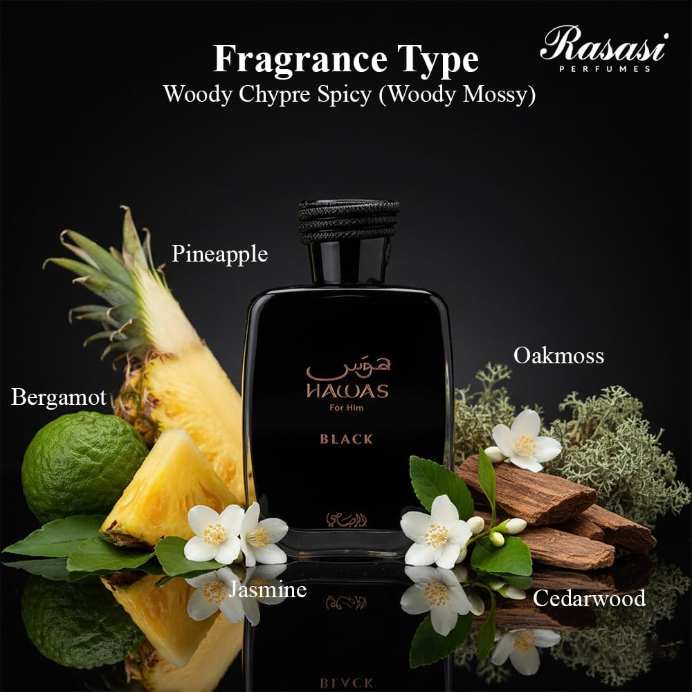 Rasasi Hawas Black for Him EDP 100ml